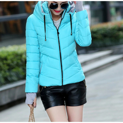 Női téli kabát Alonza kék zöld, L-es méret, XS - XXL méretek: ZO_583649f8-b3c7-11ee-88c3-8e8950a68e28