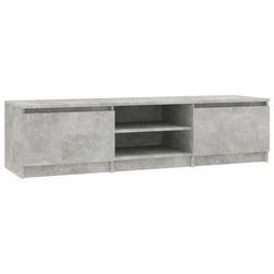 TV stolek betonově šedý 140 x 40 x 35,5 cm dřevotříska ZO_805430-A