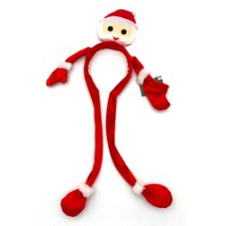 Vianočná čelenka Santa s pohyblivými rukami ZO_54577