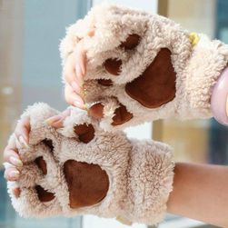 Mănuși de damă în formă de labe de pisică