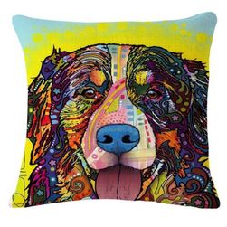 Poszewka z motywem psa w żywych kolorach - 23 wzory