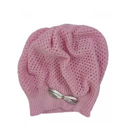 Dievčenský klobúk - ružový s trblietkami ZO_268334