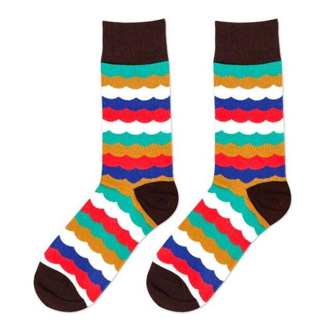 Цветни мъжки чорапи - 3 варианта 1