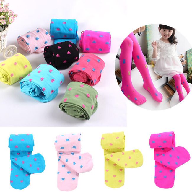 Ciorapi colorați pentru fetițe 1