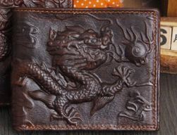Pánská peněženka s drakem - 3 barvy
