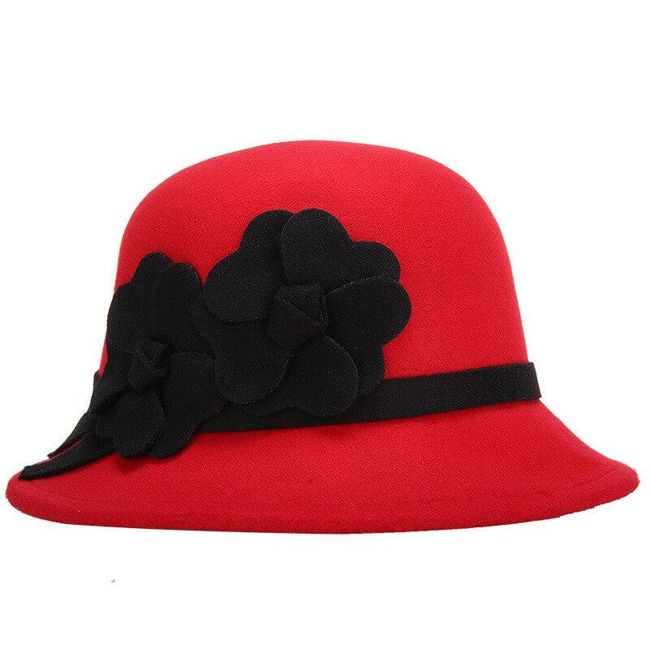 Elegantan šešir sa cvijećem - 6 boja 1