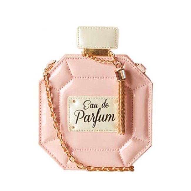 Roztomilá mini kabelka v tvare parfumu - 4 farby 1