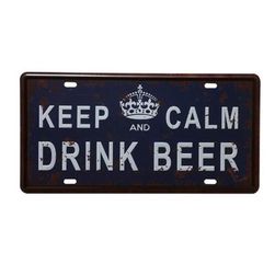 Plechová cedule - Keep Calm and Drink Beer