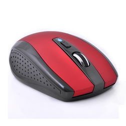 Mouse fără fir de culoare roșie - 2,4 GHz