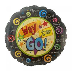 Party fóliový balónek - Way to go ! - 45 cm ZO_249538