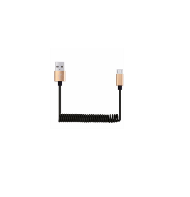 Micro USB töltő tekercselt kábellel 1