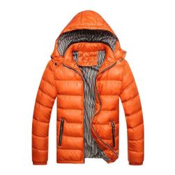 Seth moška zimska jakna oranžna - S, velikosti XS - XXL: ZO_233886-M