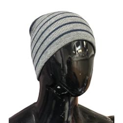 Зимна плетена шапка OODJI, един размер - на райета, Цвят: ZO_899112a4-aa2f-11ee-bdd7-8e8950a68e28