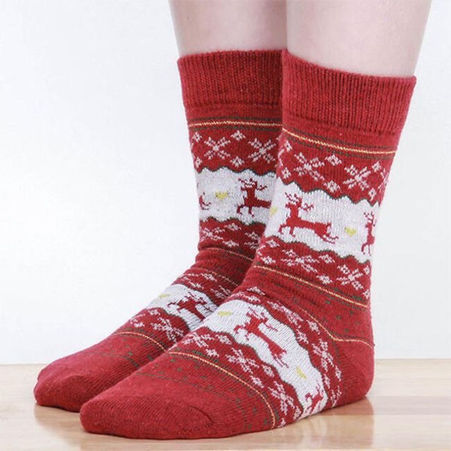 Ponožky s vánočním motivem 1