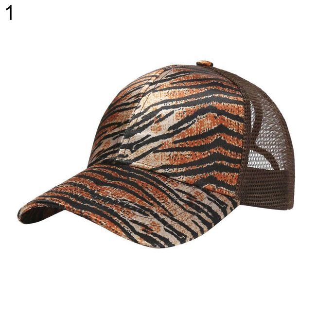 Ležerna ženska mrežasta kapa Podesiva letnja kapa sa leopardovim printom protiv UV-zraka Sportska kapa za devojčice na otvorenom SS_4001244076456 1