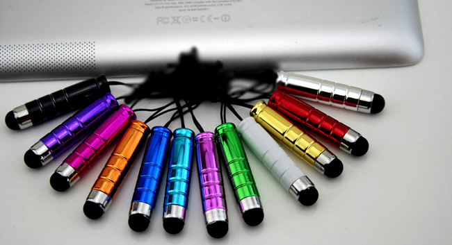 Barevné dotykové pero (stylus) s plastovým trnem - více barev 1