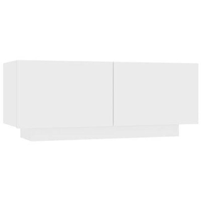 TV-asztal fehér 100 x 35 x 40 cm forgácslapból ZO_804436-A 1