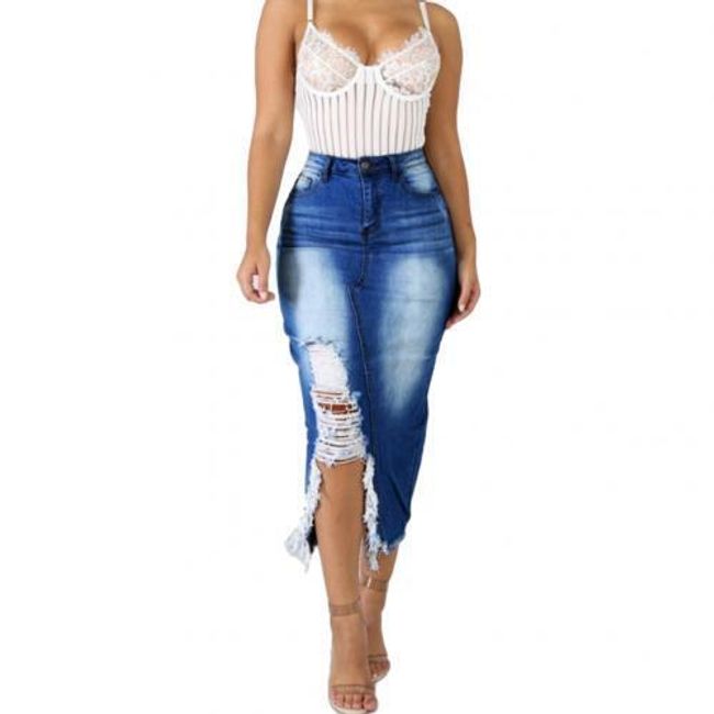 Žensko jeans krilo FD995 1
