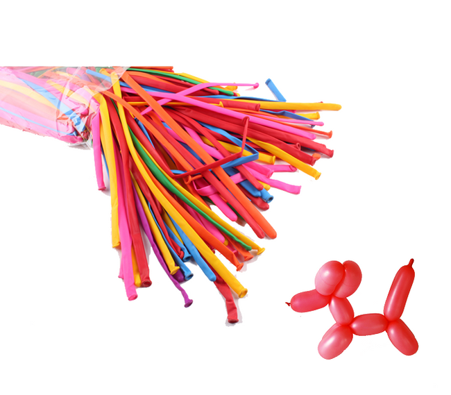 Tvarovací balónky v různých barvách, 200 kusů 1