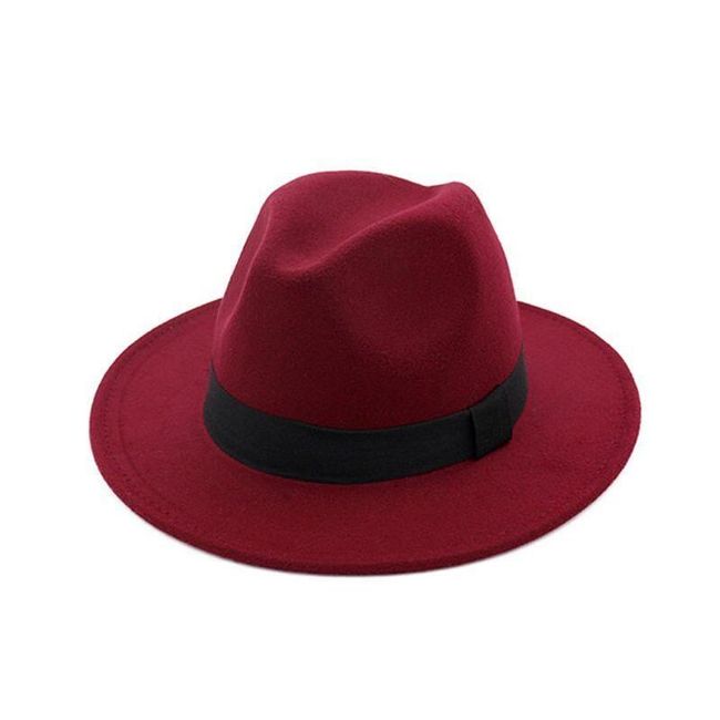Jednoduchý klobouk s páskem - 10 barev 1