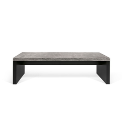 Čierno - šedá lavica v betónovom dekore Detroit, 140 x 43 cm ZO_98-1E8118