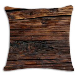 Poszewka na poduszkę z motywem drewna