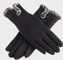 Zimowe eleganckie rękawiczki