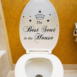 Vtipná samolepka na wc - najlepšie posedenie v dome