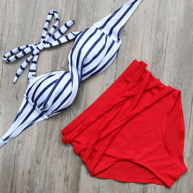 Bikini pentru femei în stil retro cu talie înaltă - 8 variante 1