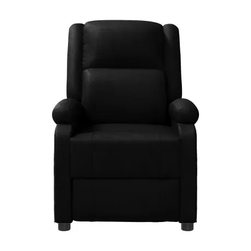 Masažna fotelja crna umjetna koža ZO_344181-A