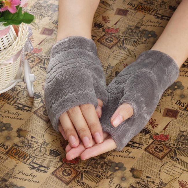 Дамски ръкавици без пръсти 1