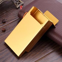 Алуминиева стилна кутия за цигари - 3 цвята