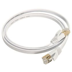 Ethernetový kabel cat7 RJ45 v bílé barvě – různé délky