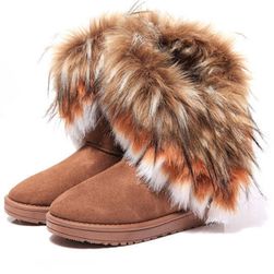 Zimní dámské boty s kožíškem - 3 barvy