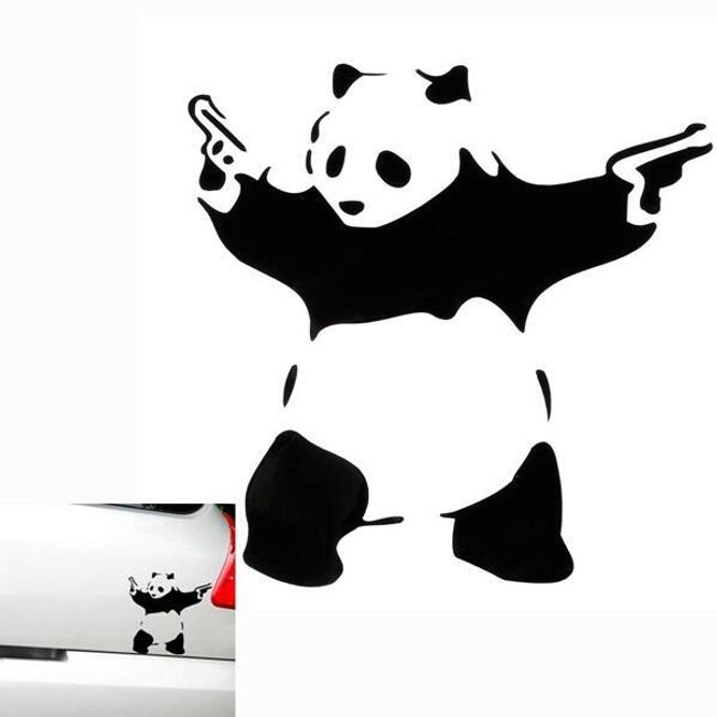 Reflexní samolepka na auto - Panda 1
