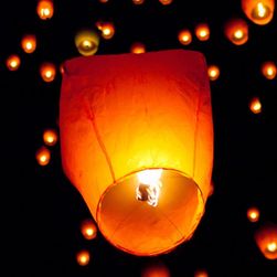 Papírový lampion štěstí