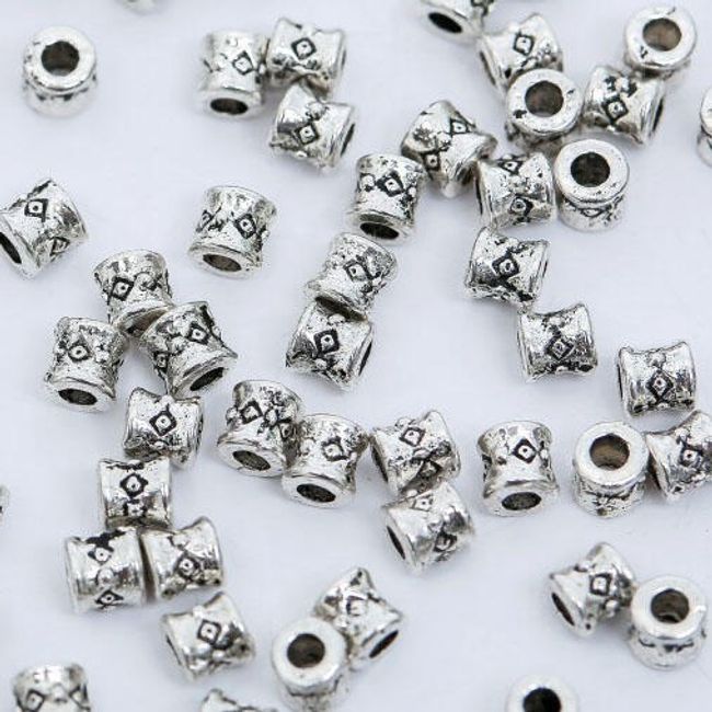 Kovové korálky pro výrobu šperků 100 ks - více variant 1