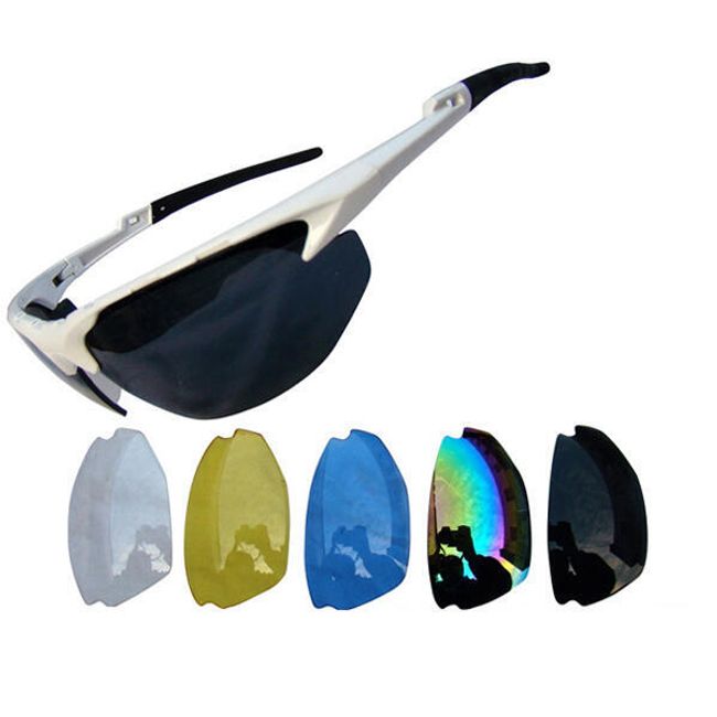 Ochranné brýle pro cyklisty s výměnnými skly a barevnými rámy 1