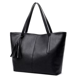Yogodlns Мода Tote Bag За жени PU кожа рамо чанта голям капацитет дръжка чанта просто твърд цвят чанта пазаруване SS_1005002084729785