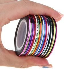 30 dekoračních pásek na nehty