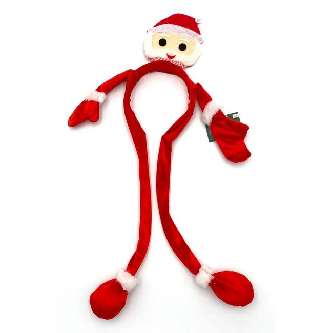 Vianočná čelenka Santa s pohyblivými rukami ZO_54577 1