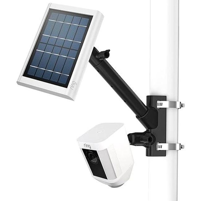 Nosilec za montažo na drog 2 v 1 za Cam/ProSolar Panel, črn ZO_214895 1