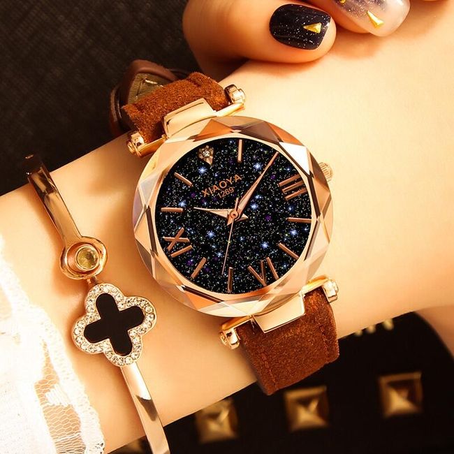 Dámské luxusní hodinky s masivním ciferníkem - 9 barev 1