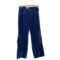 Мъжки дънки, WESTERN, сини с джобове, размери KALHOTY: ZO_80cd19ee-a5fb-11ed-a098-8e8950a68e28