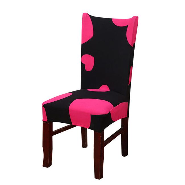 Rôznofarebný povlak na stoličke 1