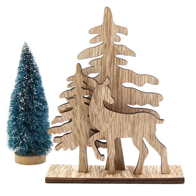 Vánoční dřevěná dekorace - 5 variant 1