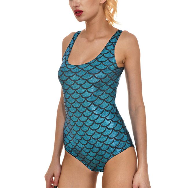 Jednodijelni kupaći kostim za sirenu - 12 boja 1