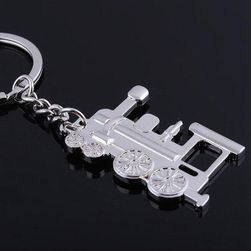 Privezak za ključeve u obliku Lokomotive - srebrna boja