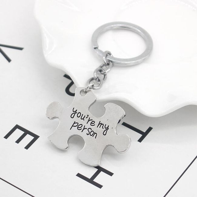 Dárková puzzle klíčenka - 2 kusy 1