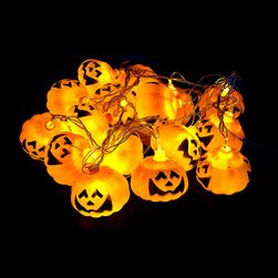 Halloweenský LED řetěz - Dýně